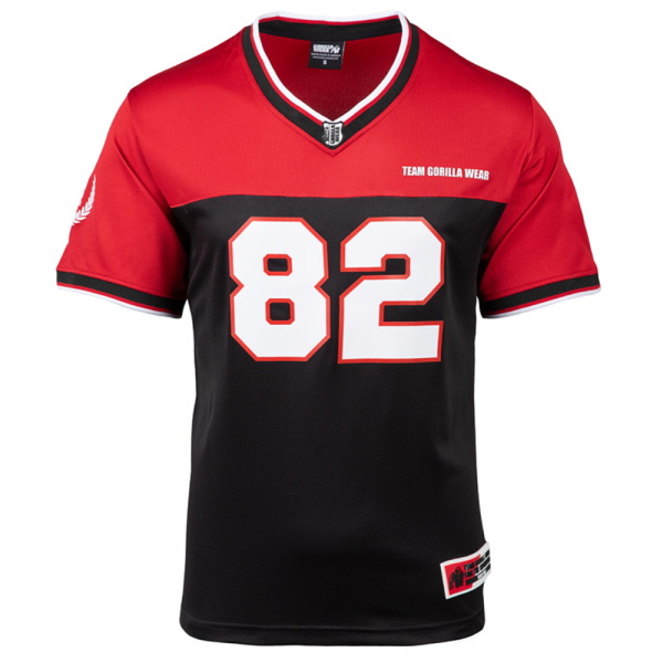 Trenton Football Jersey - Black/Red