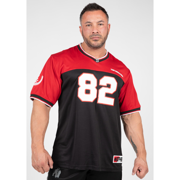 Trenton Football Jersey - Black/Red