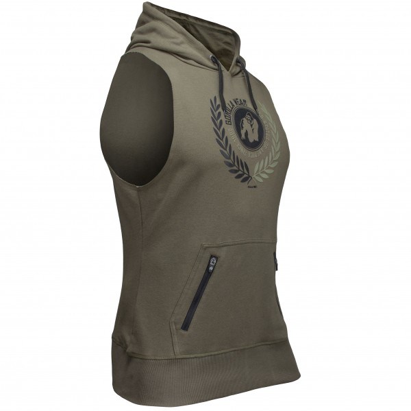 Майка Manti Sleeveless Hoodie - Army Green