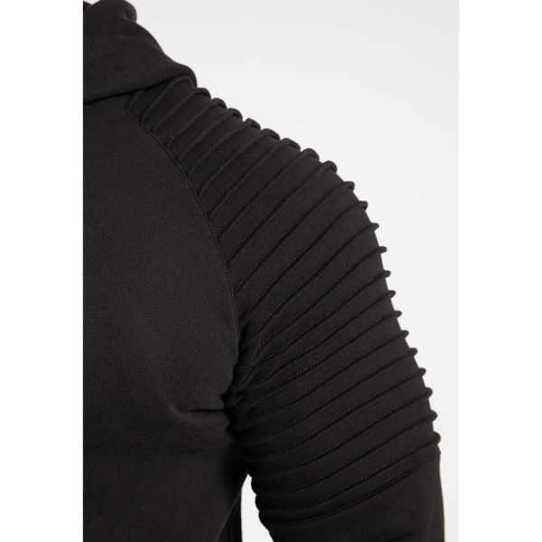 Georgia Zipped Hoodie Black