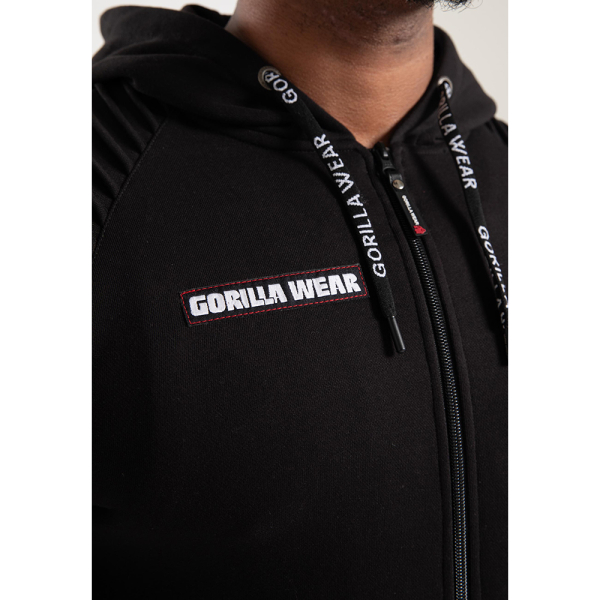 Georgia Zipped Hoodie Black