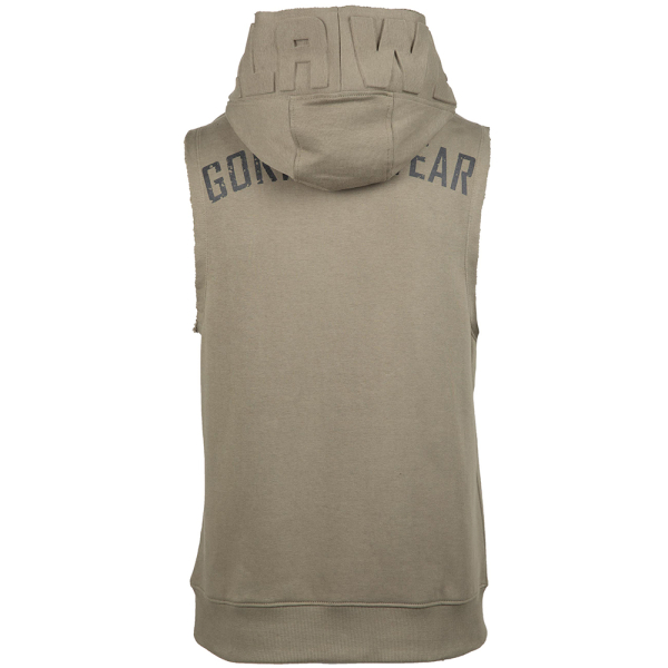 Marshall Sleeveless Hoodie Army Green