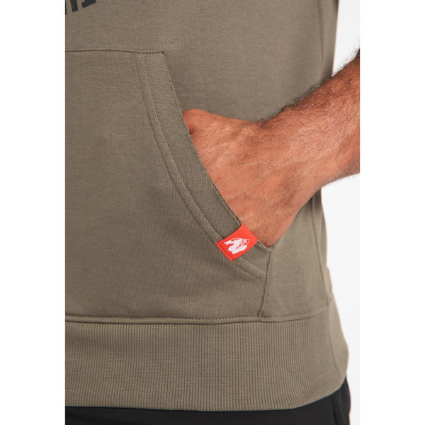 Marshall Sleeveless Hoodie Army Green