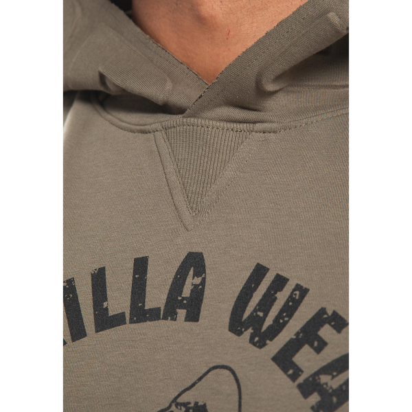 Marshall Sleeveless Hoodie Army Green