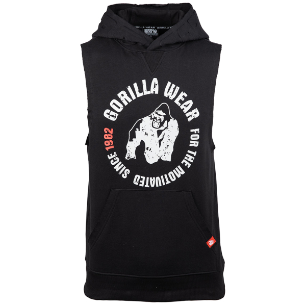 Marshall Sleeveless Hoodie Black