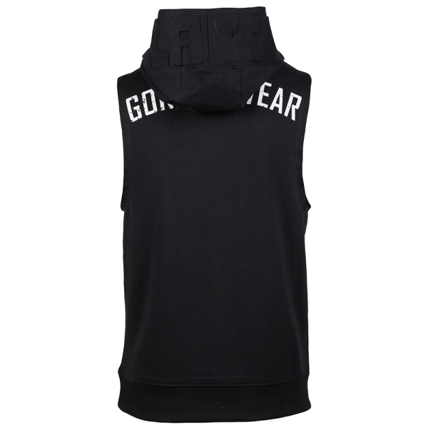 Marshall Sleeveless Hoodie Black