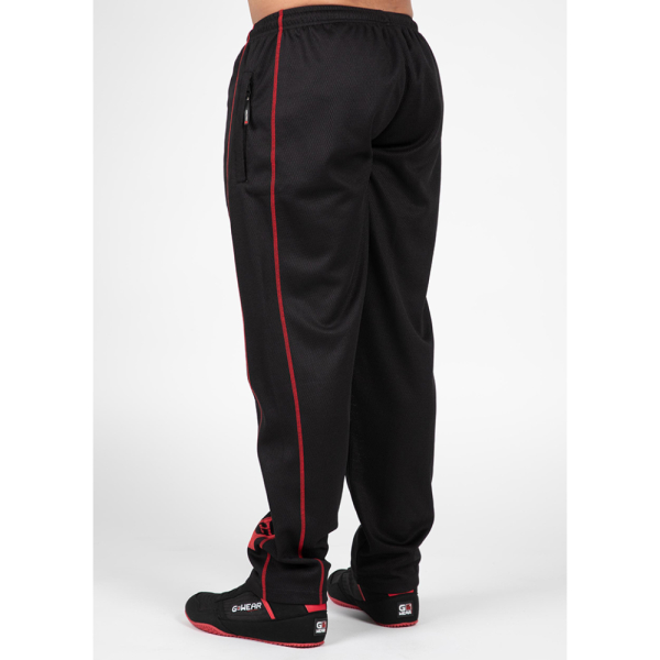 Wallace Mesh Pants - Black/Red