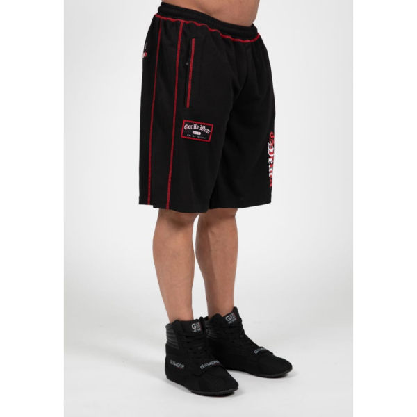 Marlow Mesh Shorts Black/Red1