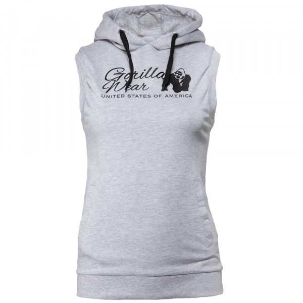 Selma Sleeveless Hoodie - Gray