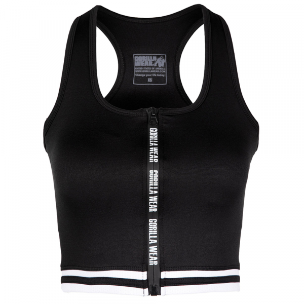 Майка Mesa Zip Front Crop Top Black