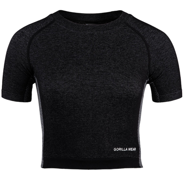 Selah Seamless Crop Top Black