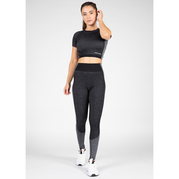 Selah Seamless Crop Top Black