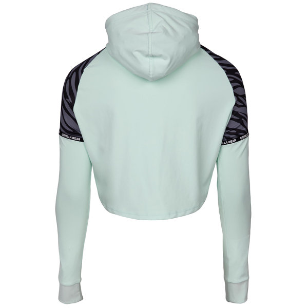 Zion Cropped Hoodie Green