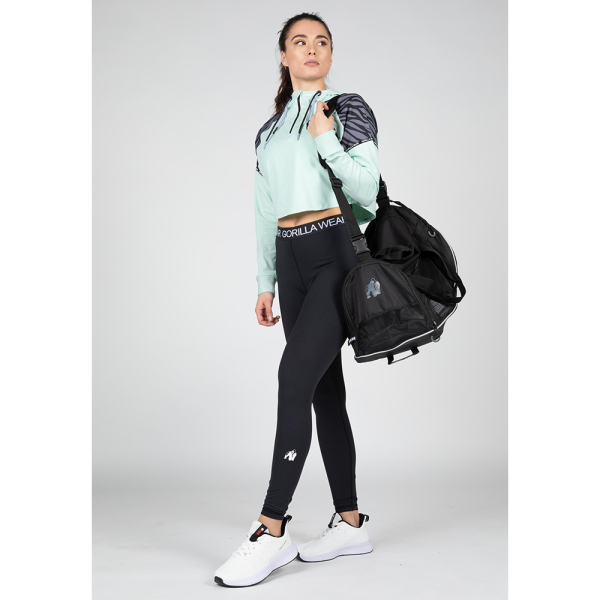 Zion Cropped Hoodie Green