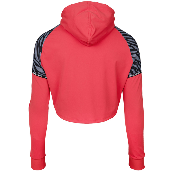 Zion Cropped Hoodie Red
