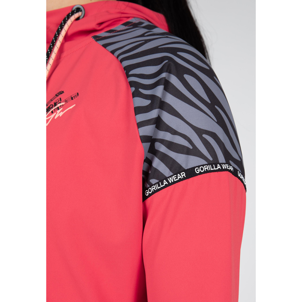 Zion Cropped Hoodie Red