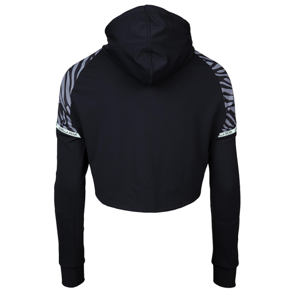 Zion Cropped Hoodie Black