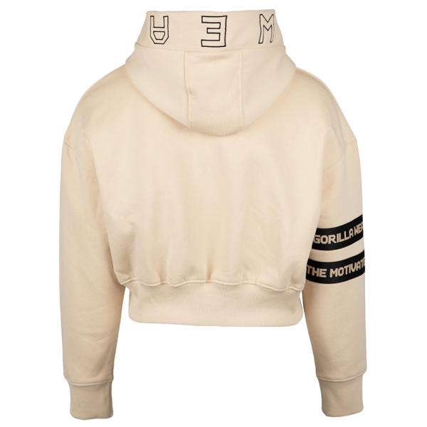 Tracey Cropped Hoodie Beige