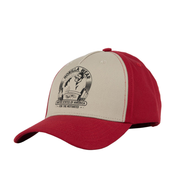 Buckley Cap - Red/Beige