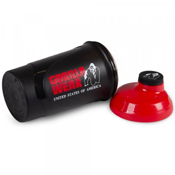 Gorilla Wear Wave Shaker 600ML - BlackRed