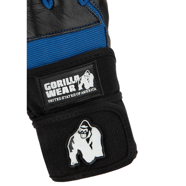 Dallas Wrist Wrap Gloves Black/Blue