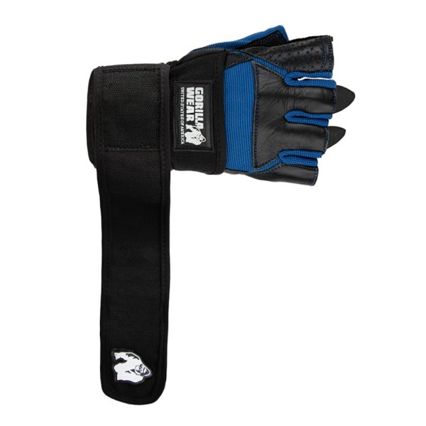 Dallas Wrist Wrap Gloves Black/Blue