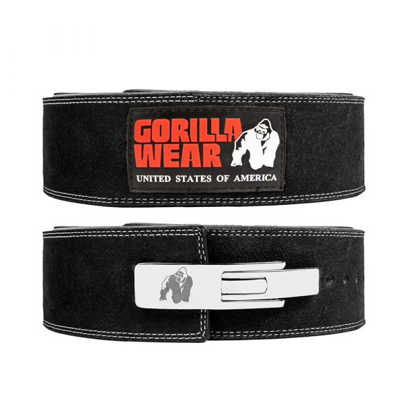 Пояс Gorilla Wear 4 Inch Leather Lever Belt Black