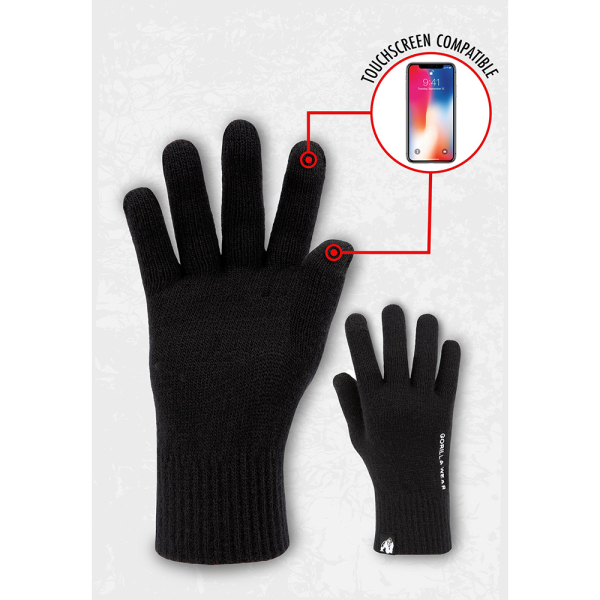 Waco Knitted Gloves Black