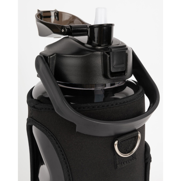 Water Bottle With Sleeve 2L Black