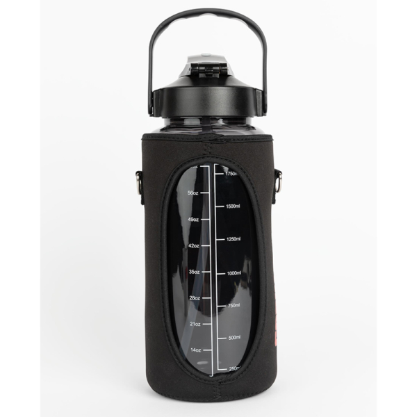 Water Bottle With Sleeve 2L Black