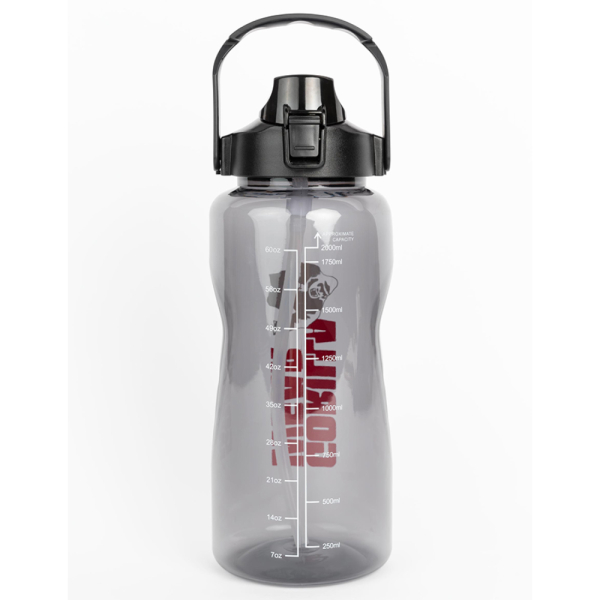 Water Bottle With Sleeve 2L Black