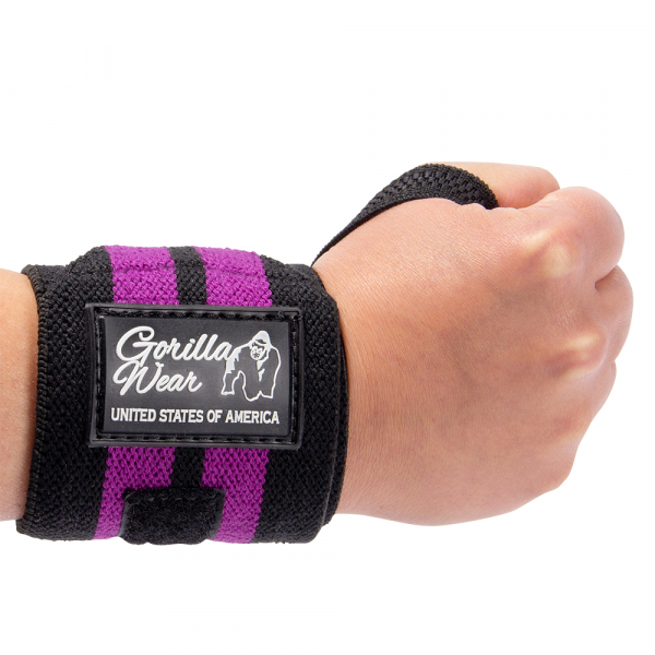 Women's Wrist Wraps Black/Purple